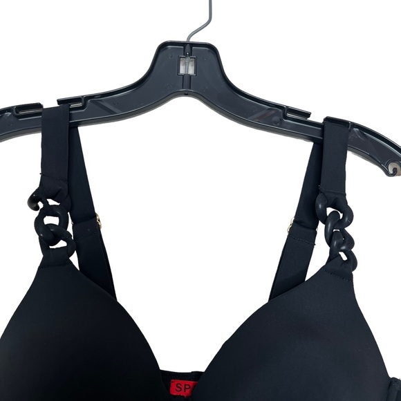 Spanx Bra-LLelujah Black Soft Chain One Piece Swimsuit Bathing Suit Size 6B/C - Picture 8 of 13